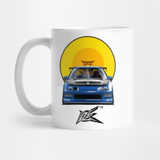 integra type r racecar lowered blue Mug